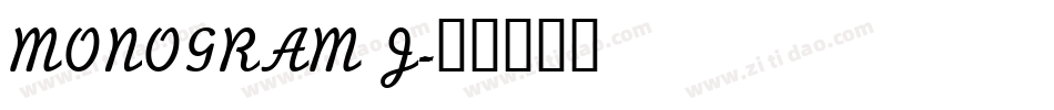 MONOGRAM J字体转换